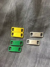 2 unids/par AF1 agujetas con hebilla cordones hebilla de Metal cordones accesorios de Metal de bloqueo DIY Kits para zapatillas encaje Metal hebilla