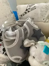 Zapatos de primeros pasos para bebé recién nacido, zapatillas de deporte con estampado de estrellas y apliques