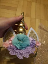 Diadema de cuerno de unicornio para bebé, regalos de cumpleaños para niños, diademas para chicas, suministros de fiesta, accesorios de fotografía recién nacido