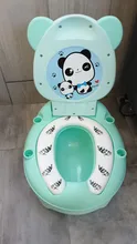 Orinal bebé plástico de los niños de la olla de bebé orinal asiento de entrenamiento lindo bebé baño seguro silla cómodo respaldo la caca de los niños