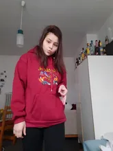 Sudadera con capucha de algodón para mujer, estilo hip-hop, informal, salvaje suelto, gruesa, bordada, otoño e invierno, 2020