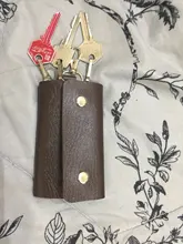 Portallaves de cuero PU para hombre y mujer, organizador de llaves, moda, carteras para llaves, bolsa, llavero de coche, cartera para llaves