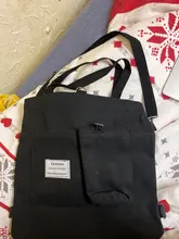 PURFAY-Bolso de lona con estampado de oso para mujer, bolsa de hombro de estilo literario japonés, informal