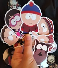 Pegatina de Pvc para patineta, Maleta de equipaje de guitarra para chico pegatina de juguete, artículos de papelería impermeables de animación clásica Southpark, 10/30/50 Uds.