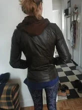 Chaqueta de piel sintética para mujer, abrigo básico para mujer, chaqueta para moto de invierno, de piel sintética, sudaderas con capucha de talla grande, 2019
