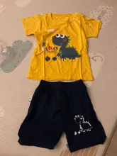 Conjuntos de ropa de verano para bebés, Conjunto de camiseta de manga corta y pantalones cortos