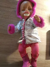 Chaqueta de invierno de 17 pulgadas para bebé, ropa de muñeca de 43cm, traje de bebé para bebé, Festival de regalo de cumpleaños