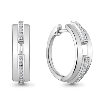 Earrings made of silver with cubic zirconia 
Earrings made of silver with cubic zirconia