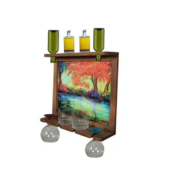 Wall Art Picture Wooden Wine Rack Bottle Organizer Holders Beer Whiskey Bottle Bar Home Party Kitchen Salon Accessory
Wall Art Picture Wooden Wine Rack Bottle Organizer Holders Beer Whiskey Bottle Bar Home Party Kitchen Salon Accessory