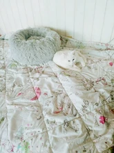 Cama para gatos de 6 tamaños, cama de felpa redonda para gatos, esterilla para gatos, nido cálido para gato durmiendo, cesta suave para perros, cojín para mascotas, suministros portátiles