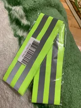 Bandas reflectantes elásticas para brazo, pierna y correa de tobillo, reflectante de seguridad, cintas de correa para correr por la noche, caminar y ciclismo, 2 uds.