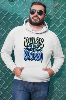 Angemiel Wear Rules Are Made To Be Broken White Men 'S Hooded Sweatshirt 
Angemiel Wear Rules Are Made To Be Broken White Men 'S Hooded Sweatshirt