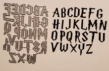 Plantillas con alfabeto en inglés, troqueles de corte de Metal para álbum de recortes/fotos, gofrado de papel DIY decorativas