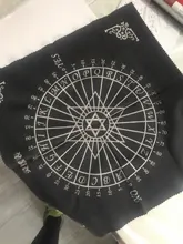 Mantel de péndulo mágico de 30x30cm, péndulo, runas, mesa de Altar, adivinación