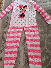 Conjuntos de pijama de Minnie para niños, ropa de dormir de manga larga, pijama de princesa de Mickey, primavera y otoño