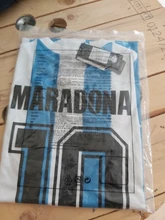Maradona-Camiseta Vintage para hombre, Retro Azul, color blanco, 1986