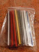 Header-Connector-Kit Pcb-Pin-Strip Breakable-Pin-Header 40-Pin Arduino Single-Row Male