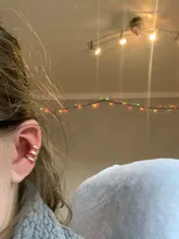 Pendiente de Clip de hoja de oro para mujer, sin Piercing, Puck Rock, Vintage, cristal, joyería