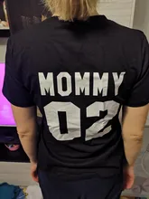 Ropa a juego para la familia, Camiseta de algodón con aspecto familiar, camisetas con estampado de letras divertidas de papá mamá chico y bebé, Tops con números para verano