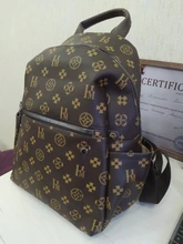 Mochila con estampado clásico para mujer, bolso de diseñador de cuero PU con borla, lujoso, Vintage, de alta calidad, 2020