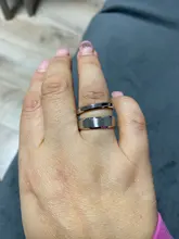 MOREDEAR-Anillo de titanio Color plateado para hombre y mujer, anillo brillante y opaco de 4mm, 6mm, 8mm