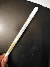 Bolígrafo de Gel de 0,8 MM de tinta blanca Unisex, regalo para niños, papelería, oficina, útiles escolares para estudiantes