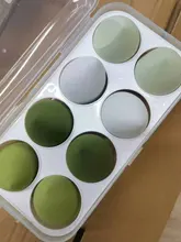 Esponja de esponja en polvo para maquillaje, conjunto de belleza para licuadora, base para aplicar esponja de cosméticos huevo Facial, accesorios de maquillaje, 8 Uds.