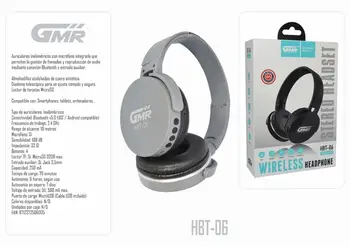 Auriculares Bluetooth eBass Style Micrófono Manos Libres Lector TF Control Multimedia Entrada Auxiliar Jack 3.5mm
Auriculares Bluetooth eBass Style Micrófono Manos Libres Lector TF Control Multimedia Entrada Auxiliar Jack 3.5mm
