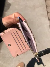 Cartera pequeña para mujer, monedero pequeño, billetera pequeña con broche para tarjeta de mujer
