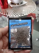 Rompin 100 Uds 000-5 # Pesca bien enganchado broche de presión de acero inoxidable 304 de Pesca barril giratoria atraer conector accesorios de Pesca