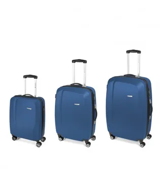 Game 3 Suitcases 4 Wheels Gabol Line Blue 
Game 3 Suitcases 4 Wheels Gabol Line Blue