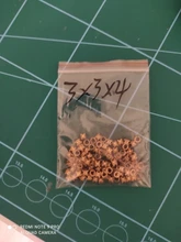 100 Uds M2 M2.5 M3 inserciones de cobre latón pase doble tuerca moleteada sujetador integrado