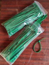 Releasable-Cable-Ties Loop-Wrap Plastics Nylon Reusable Colored 200mm 100pcs Rohs-Approved
