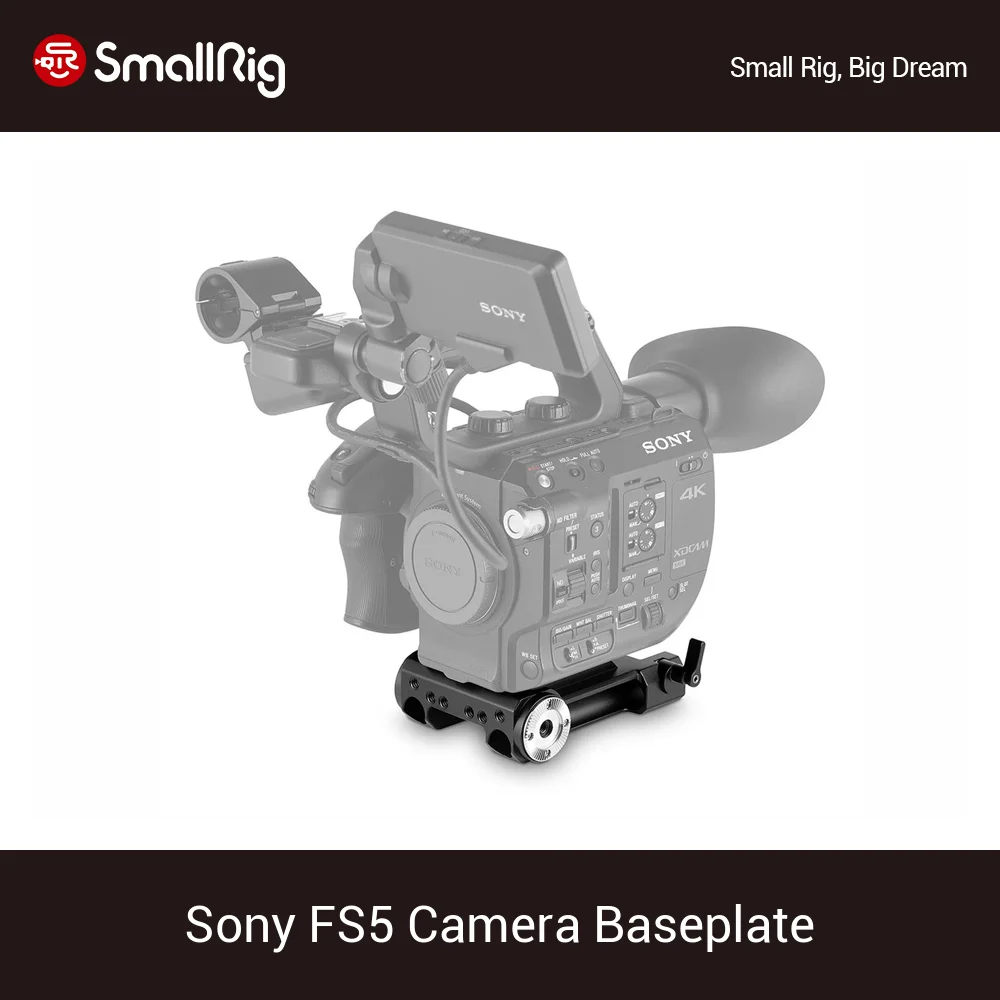 SmallRig FS5 Baseplate for Sony FS5 Camera Baseplate with ARRI Rosette Mount 15mm Rod Clamp Accessories Kit -1827
SmallRig FS5 Baseplate for Sony FS5 Camera Baseplate with ARRI Rosette Mount 15mm Rod Clamp Accessories Kit -1827