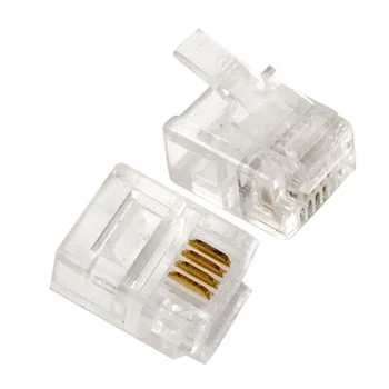 Plug telephone 6P4C, 3M "(100 pcs) RJ-11 (mp-6p4c/5) 
Plug telephone 6P4C, 3M "(100 pcs) RJ-11 (mp-6p4c/5)