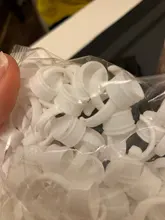 Gorros desechables con Microblading para maquillaje permanente, anillo rosa para tatuaje, taza para tinta, accesorios para tatuaje, 100 Uds., S/M/L