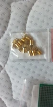 10 Uds 1,6mm SMA clavija soldadura hembra tuerca borde PCB Clip montaje recto oro plateado RF conector soldadura de receptáculo