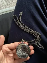 Regalo a mi esposo de cuarzo relojes de bolsillo de moda Casual FOB cadena reloj de bolsillo mejor regalo para enamorado marido reloj