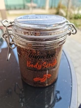 Café Arábica cuerpo exfoliante de sal de baño de aceite Natural de coco cuerpo exfoliante exfoliar y blanquear humedad reducir la celulitis de la nave de la gota