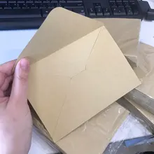 50 Unids/lote NUEVO Vintage DIY Multifunción Kraft sobre de papel 16*11 cm sobres De tarjetas de Regalo para la boda la fiesta de cumpleaños