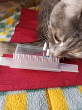 Estuche de almacenamiento para brocas de uñas, contenedor de soporte de cortador de molino eléctrico, caja vacía de acrílico, accesorios, LA994-1 de herramientas