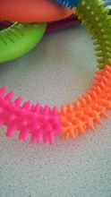 Anillo de espina Multicolor de goma TPR, juguete para mascotas, gato y perro, calidad Molar, juguete ambiental para gatos y perros