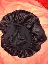 Gorro de descanso de satén para mujer, gorro de dormir liso, para el cuidado del cabello, Unisex