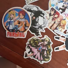 10/30/50 unids/pack de cola de hadas japonés pegatinas de Anime para nevera coche casco DIY caja de regalo bicicleta guitarra portátil Skate maletero