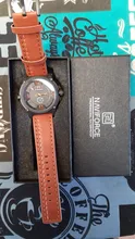 NAVIFORCE-relojes deportivos para hombre, pulsera de cuarzo militar de cuero, resistente al agua, de lujo, gran oferta, novedad de 2020