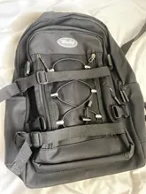 DCIMOR-mochila de gran capacidad con cordón para mujer, morral femenino de gran capacidad con múltiples bolsillos, resistente al agua, de nailon, bolso escolar con botones para chica