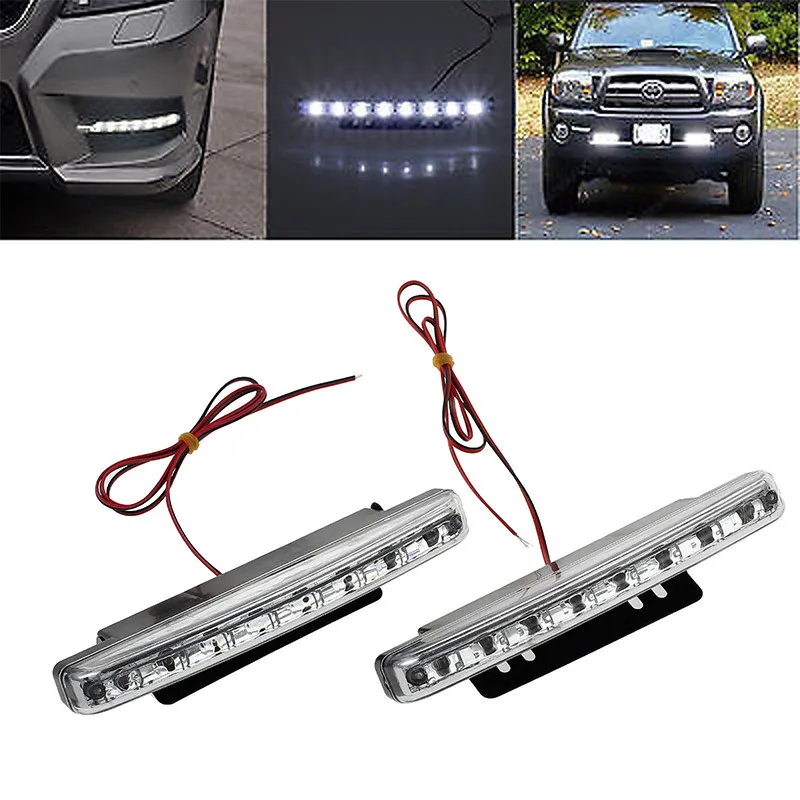 New 8LED Daytime Running Light Cars DRL The fog Driving Daylight Head lamps For Automatic Navigation Lights White Car Lights
New 8LED Daytime Running Light Cars DRL The fog Driving Daylight Head lamps For Automatic Navigation Lights White Car Lights