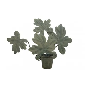 Planter for wall hanging with decoration leaves
Planter for wall hanging with decoration leaves