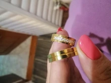 AZIZ BEKKAOUI-Anillos de boda para mujeres y hombres, joyería de compromiso grabada con nombre, banda de acero inoxidable, envío directo