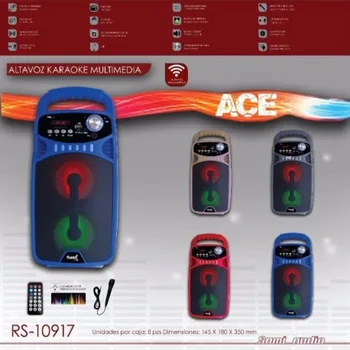 SPEAKER ACE SILVER 10 W BLUETOOTH RADIUS C/USB SD INPUT C/COMMAND C/MICROPHONE HANDLE TRANSPORT SAMI
SPEAKER ACE SILVER 10 W BLUETOOTH RADIUS C/USB SD INPUT C/COMMAND C/MICROPHONE HANDLE TRANSPORT SAMI